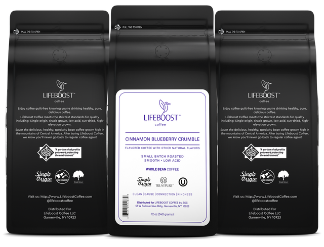 Cinnamon Blueberry Crumble - Lifeboost Coffee