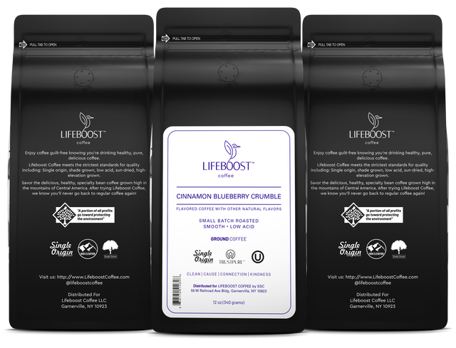 Cinnamon Blueberry Crumble - Lifeboost Coffee