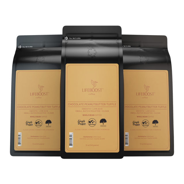 Natural Flavor Chocolate Peanut Butter Truffle Flavored Coffee