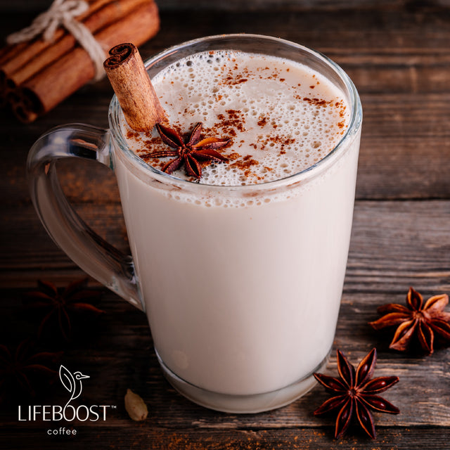 Pure Flavor Vanilla Chai Latte Lifeboost Coffee