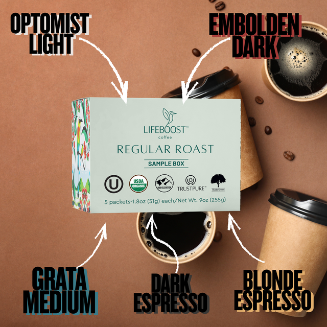 Regular Roast Sample Pack - Lifeboost Coffee
