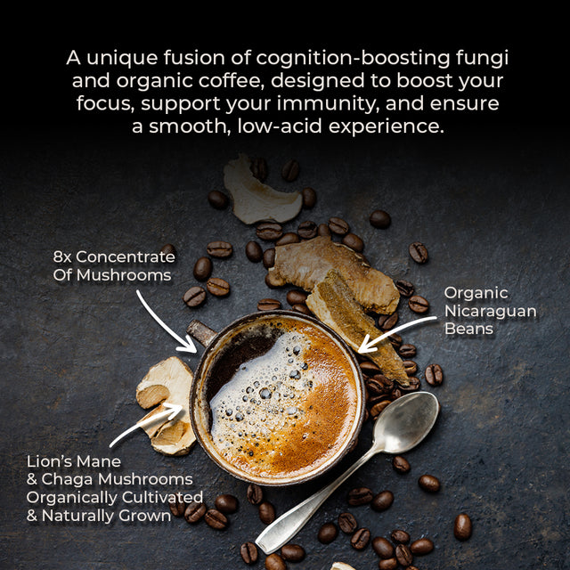 Cognition Mushroom Ground coffee - Lifeboost Coffee