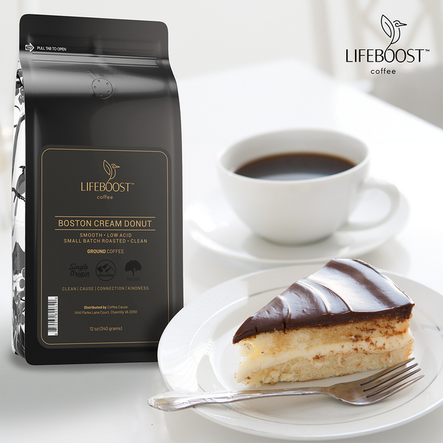 Smooth & Healthy Boston Cream Donut Flavored coffee