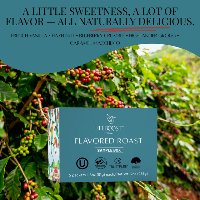 Flavored Sample Pack - Lifeboost Coffee