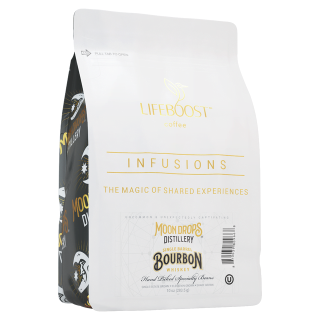 Moon drops Bourbon Infused Coffee - Lifeboost Coffee