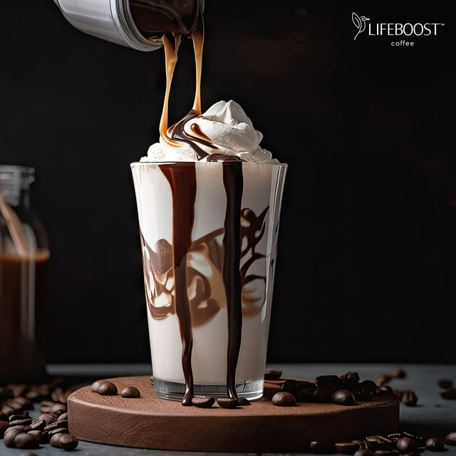 Mocha Caramel Latte Decaf - Lifeboost Coffee