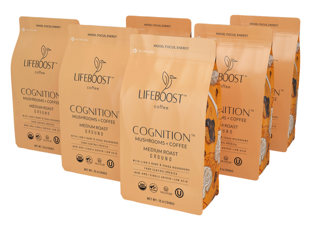 Cognition Mushroom Ground coffee - Lifeboost Coffee