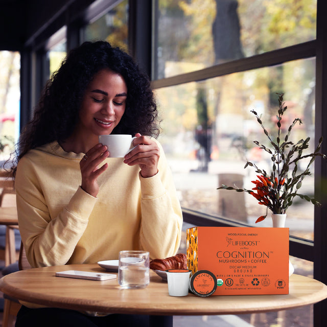 Decaf Cognition Mushroom Pods - Lifeboost Coffee