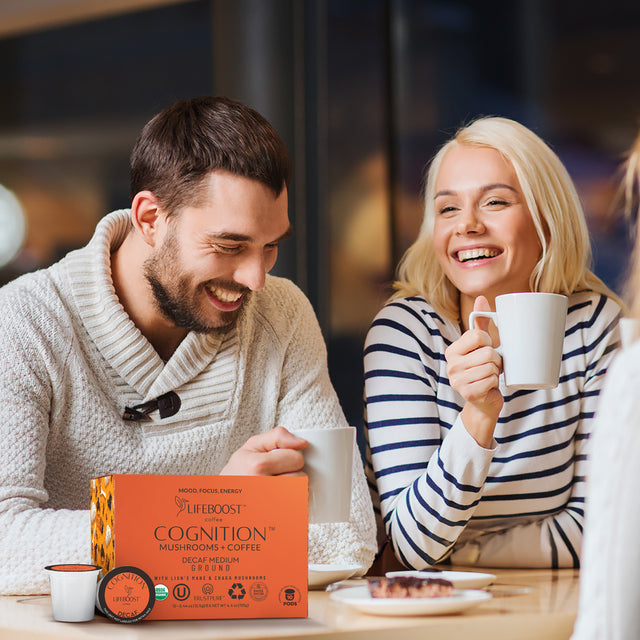 Decaf Cognition Mushroom Pods - Lifeboost Coffee