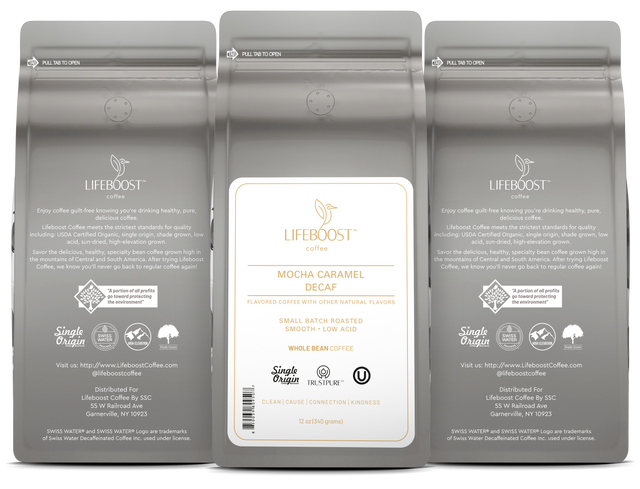Mocha Caramel Latte Decaf - Lifeboost Coffee