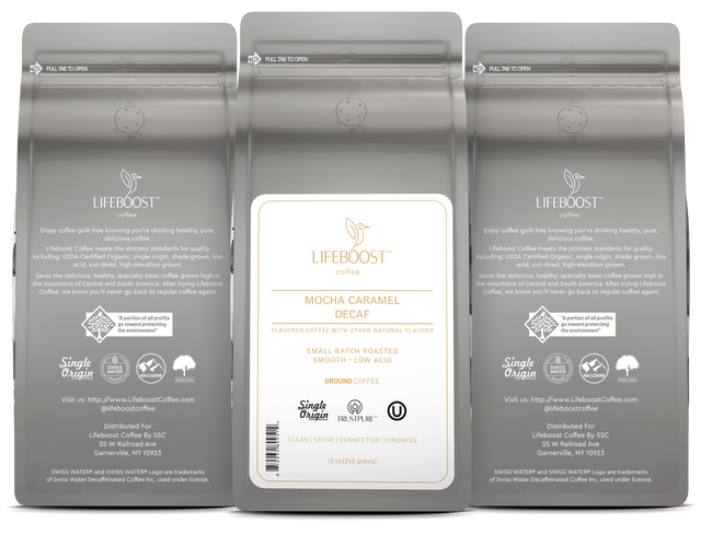Mocha Caramel Latte Decaf - Lifeboost Coffee