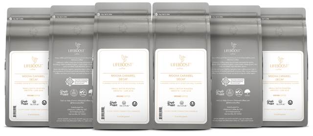 Mocha Caramel Latte Decaf - Lifeboost Coffee