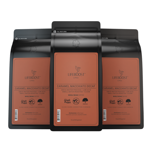 3x Caramel Macchiato Decaf - Lifeboost Coffee