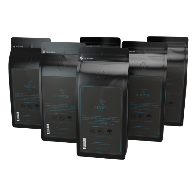 Smooth & Healthy Dark Chocolate Coconut Truffle Flavored Coffee