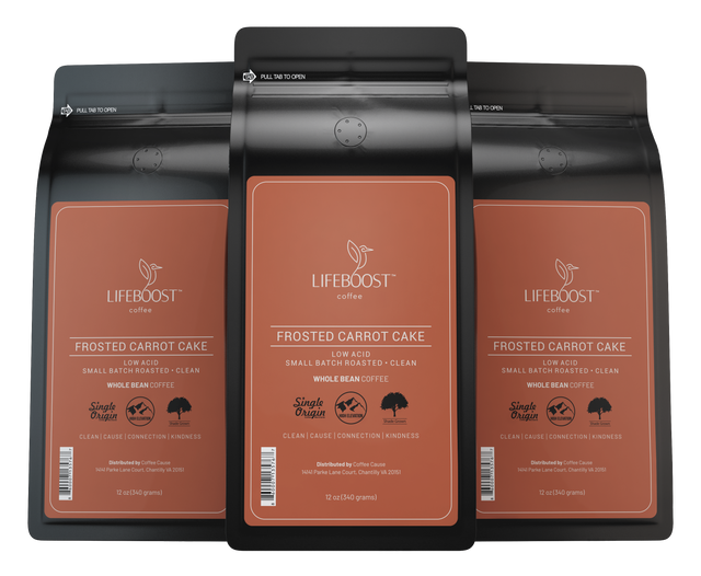 Smooth & Healthy Frosted Carrot Cake Flavored Coffee