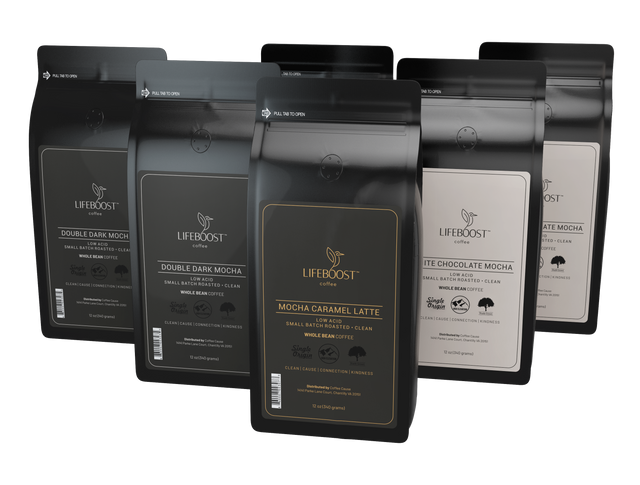 6x Chocolate Lovers combo - Lifeboost Coffee