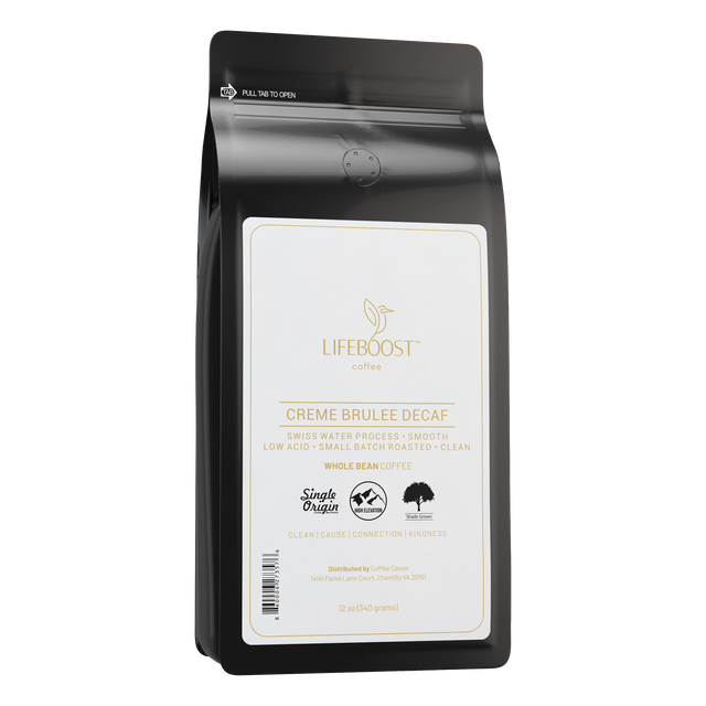 Crème Brulee Decaf - Lifeboost Coffee