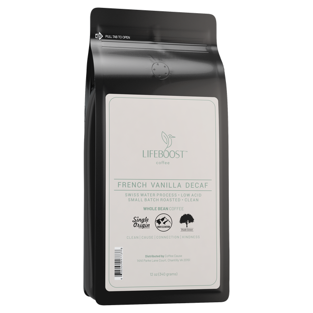 French Vanilla Decaf - Lifeboost Coffee