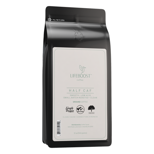 1x Half Caff Coffee - Lifeboost Coffee