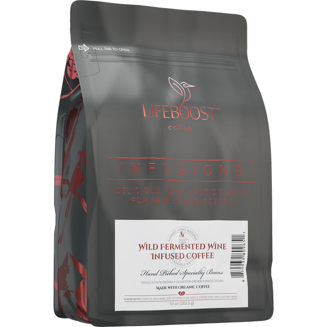 Wild Fermented Wine Infused Coffee - Lifeboost Coffee